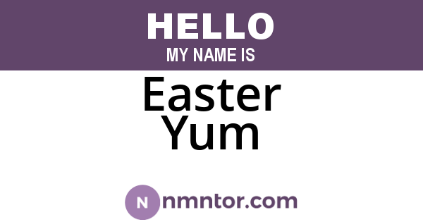 Easter Yum