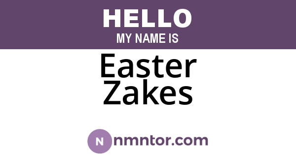 Easter Zakes
