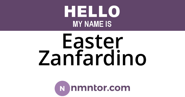 Easter Zanfardino