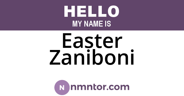 Easter Zaniboni