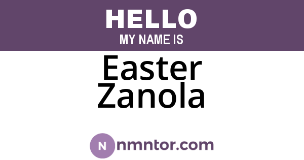 Easter Zanola