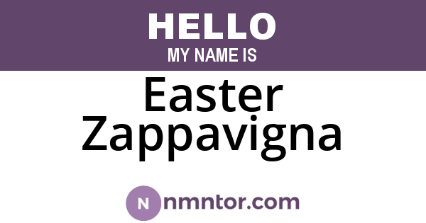 Easter Zappavigna