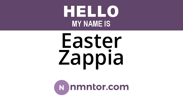 Easter Zappia
