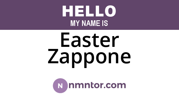 Easter Zappone