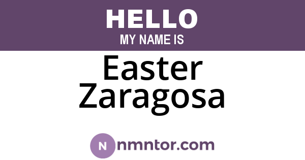 Easter Zaragosa