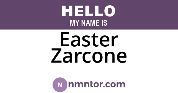 Easter Zarcone
