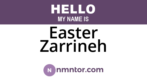 Easter Zarrineh