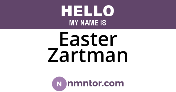 Easter Zartman