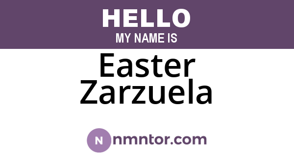 Easter Zarzuela