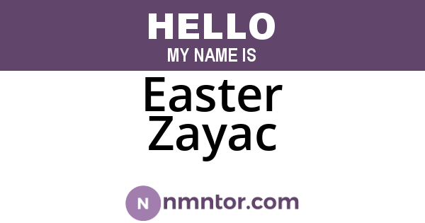 Easter Zayac