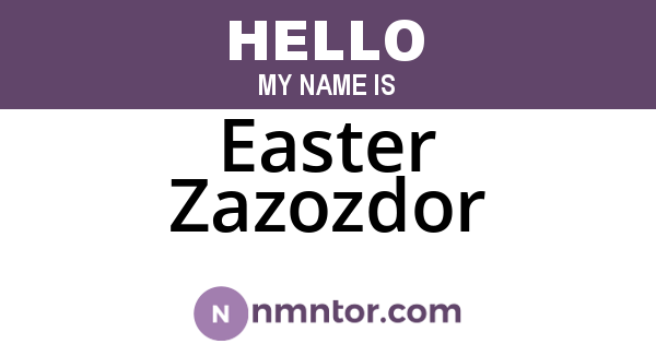 Easter Zazozdor