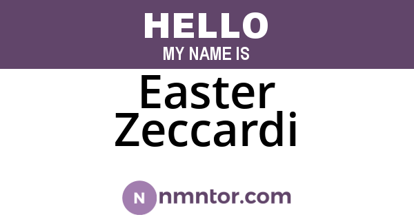 Easter Zeccardi