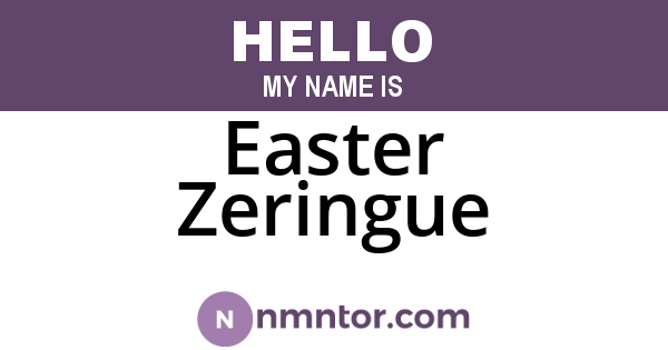 Easter Zeringue