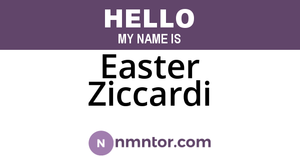 Easter Ziccardi