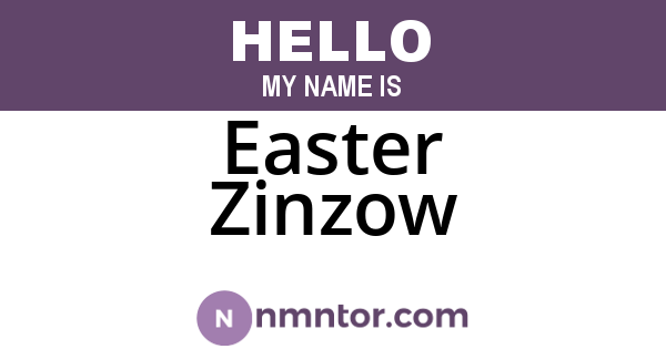 Easter Zinzow