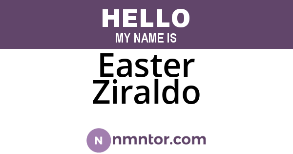Easter Ziraldo