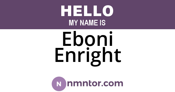 Eboni Enright