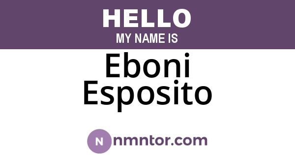 Eboni Esposito