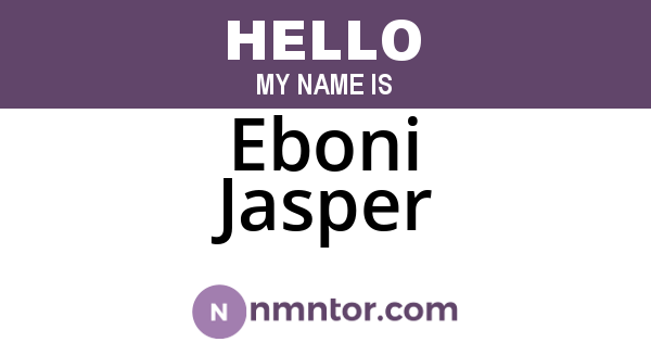 Eboni Jasper