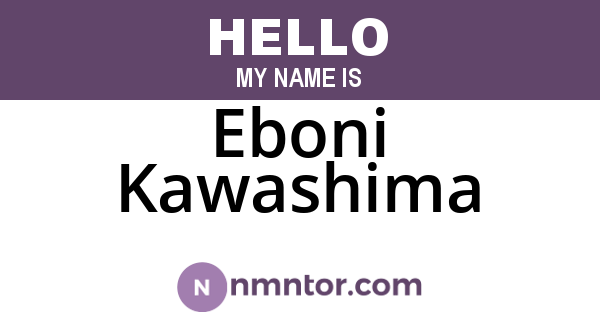 Eboni Kawashima