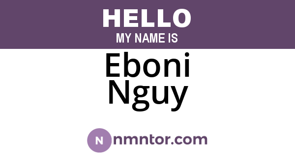 Eboni Nguy