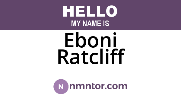 Eboni Ratcliff