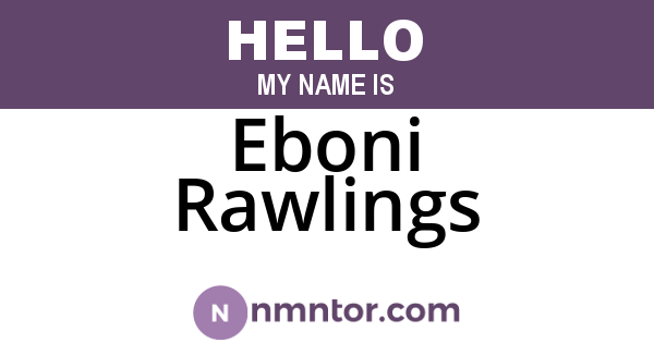 Eboni Rawlings
