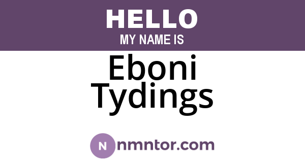 Eboni Tydings