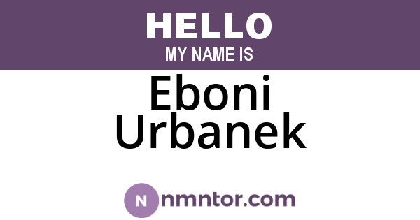 Eboni Urbanek