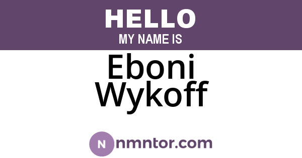 Eboni Wykoff