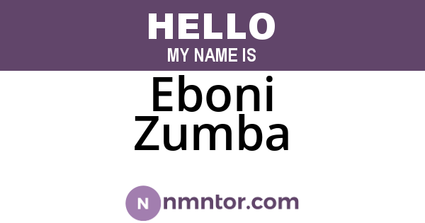Eboni Zumba