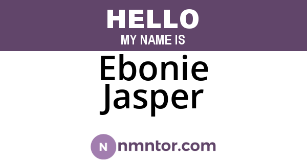 Ebonie Jasper