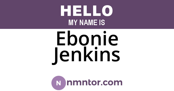 Ebonie Jenkins