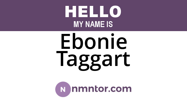 Ebonie Taggart