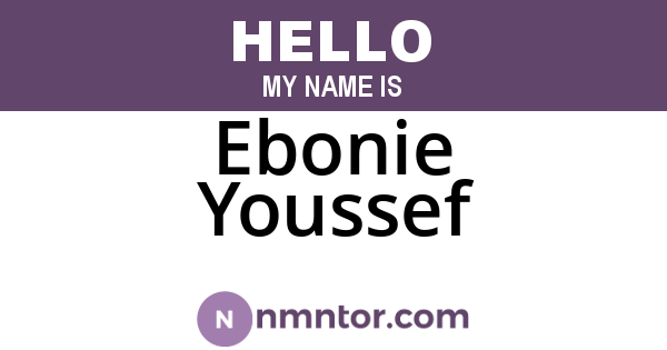 Ebonie Youssef