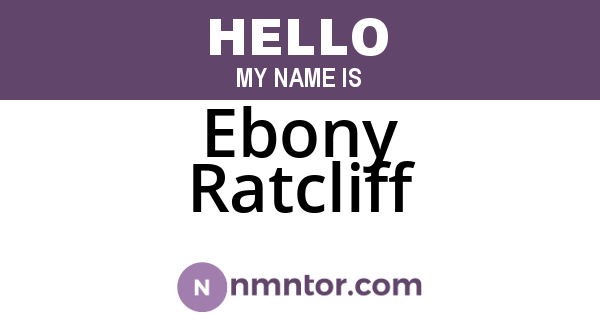Ebony Ratcliff