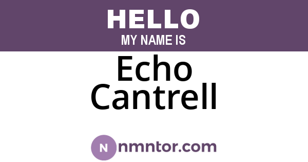 Echo Cantrell