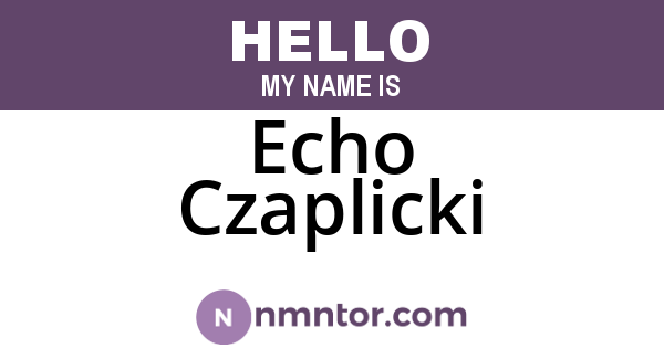 Echo Czaplicki