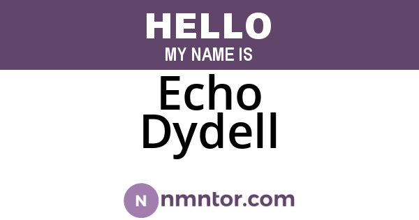 Echo Dydell