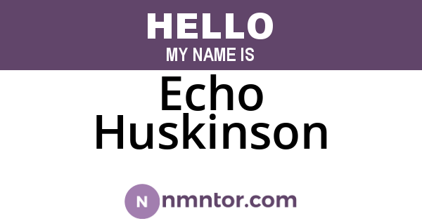 Echo Huskinson