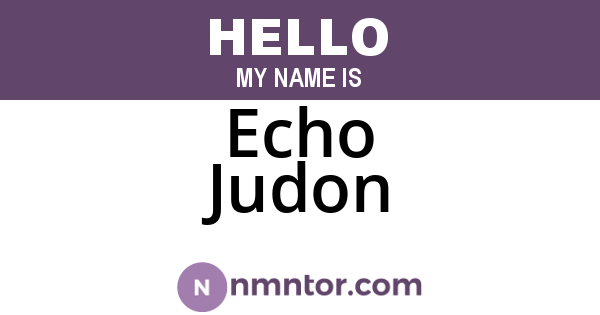 Echo Judon