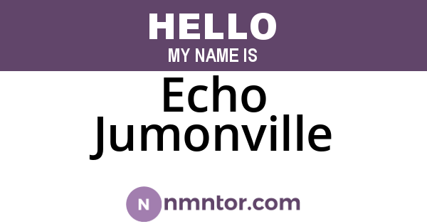 Echo Jumonville