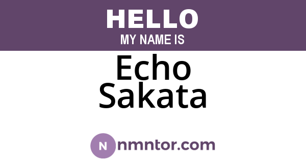 Echo Sakata