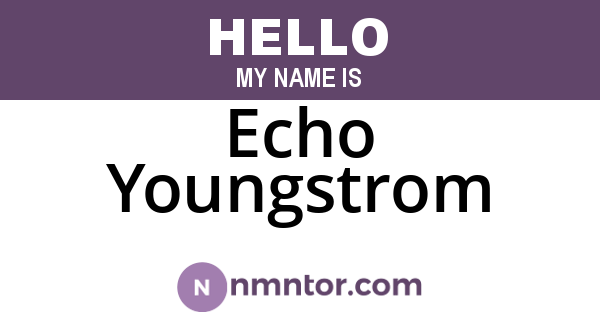 Echo Youngstrom