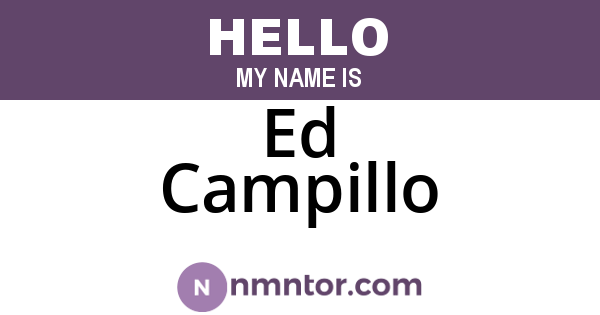 Ed Campillo