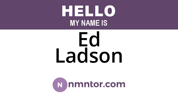Ed Ladson