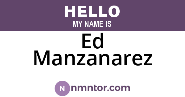 Ed Manzanarez