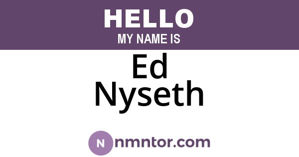 Ed Nyseth
