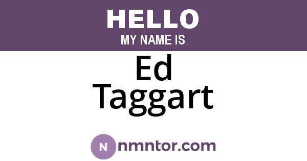 Ed Taggart