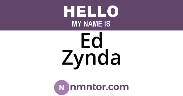 Ed Zynda